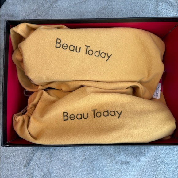 🎯NWB Beau Today Genuine Cow Leather T-Strap Loafers Black Size 6 - Picture 9 of 12